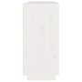 Aparador de madera maciza de pino blanco 110x34x75 cm