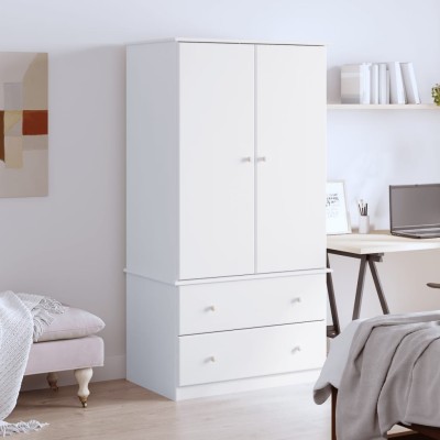 Armario ALTA madera maciza de pino blanco 90x55x170 cm