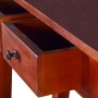 Mesa consola clásica de madera maciza caoba marrón 90x30x75cm