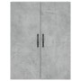 Armarios de pared 2 uds madera de ingeniería gris hormigón