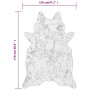 Alfombra lavable antideslizante vaca marrón y blanco 120x170 cm