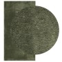 Alfombra pelo corto suave lavable HUARTE verde bosque 60x110 cm