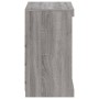 Aparador con luces LED gris Sonoma 60,5x37x67 cm