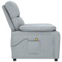 Sillón de masaje tela gris claro