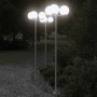 Farolas de exterior 3 unidades acero inoxidable 215 cm