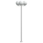 Farolas de exterior 3 unidades acero inoxidable 215 cm