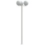 Farolas de exterior 3 unidades acero inoxidable 215 cm