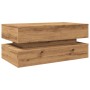 Mesa de centro con luces LED roble artisian 90x50x40 cm