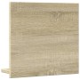 Espejo mueble baño madera ingeniería roble Sonoma 40x11x37 cm