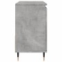Armario de baño madera contrachapada gris hormigón 65x33x60 cm