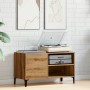 Mueble discos madera de ingeniería roble artisan 84,5x38x48 cm