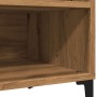 Mueble discos madera de ingeniería roble artisan 84,5x38x48 cm