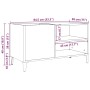 Mueble discos madera de ingeniería roble artisan 84,5x38x48 cm