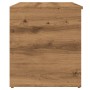 Baúl de almacenaje madera ingeniería roble artisan 84x42x46 cm