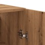 Armario de pared madera ingeniería roble artisan 69,5x34x90 cm