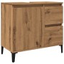 Armario lavabo baño madera ingeniería roble artisan 65x33x60 cm
