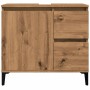 Armario lavabo baño madera ingeniería roble artisan 65x33x60 cm