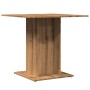 Mesa de comedor madera de ingeniería roble artisan 80x80x75 cm