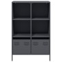 Aparador acero gris antracita 68x39x103,5 cm