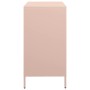 Aparador de acero laminado en frío rosa 68x39x73,5 cm