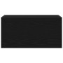 Mueble de pared de baño madera ingeniería negro 60x25x30 cm