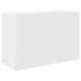 Mueble de pared de baño madera ingeniería blanco 60x25x40 cm