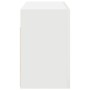 Mueble de pared de baño madera ingeniería blanco 60x25x40 cm