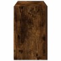 Mueble de pared baño madera ingeniería roble ahumado 60x25x40cm