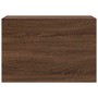 Mueble de pared baño madera ingeniería roble marrón 60x25x40 cm