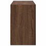 Mueble de pared baño madera ingeniería roble marrón 60x25x40 cm