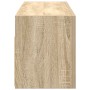 Mueble de pared baño madera ingeniería roble Sonoma 80x25x30 cm