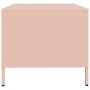 Mesa de centro acero laminado en frío rosa 101,5x50x43,5 cm