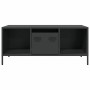 Mesa de centro acero laminado en frío negro 101,5x50x43,5 cm