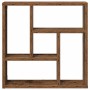 Estantería de pared madera ingeniería envejecida 45x16x45 cm