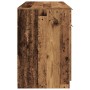 Escritorio de madera contrachapada madera vieja 100x50x75 cm