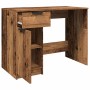 Escritorio de madera contrachapada madera vieja 100x50x75 cm