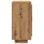 Aparador de madera de ingeniería roble artisan 92x35x75 cm
