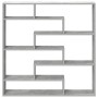 Estante cubo de pared 7 compartimentos madera gris hormigón