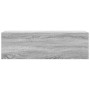 Armario de pared baño madera ingeniería gris sonoma 100x25x30cm