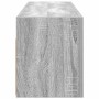 Armario de pared baño madera ingeniería gris sonoma 100x25x30cm