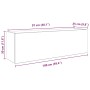 Armario de pared baño madera ingeniería gris sonoma 100x25x30cm