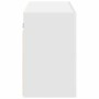 Mueble de pared de baño madera ingeniería blanco 100x25x40 cm