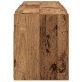 Mueble de pared baño madera ingeniería envejecida 100x25x30 cm