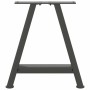 Patas de mesa centro forma A 2uds acero antracita 38x(42-43) cm