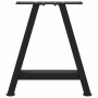 Patas de mesa de centro forma A 2uds acero negro 50x(42-43) cm
