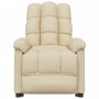 Sillón de masaje eléctrico tela color crema