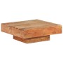 Mesa de centro de madera maciza de acacia 80x80x28 cm