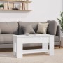 Mesa de centro madera de ingeniería blanco 101x49x52 cm