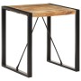 Mesa de comedor madera maciza de mango rugosa 70x70x75 cm