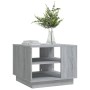 Mesa de centro madera de ingeniería gris Sonoma 55x55x43 cm